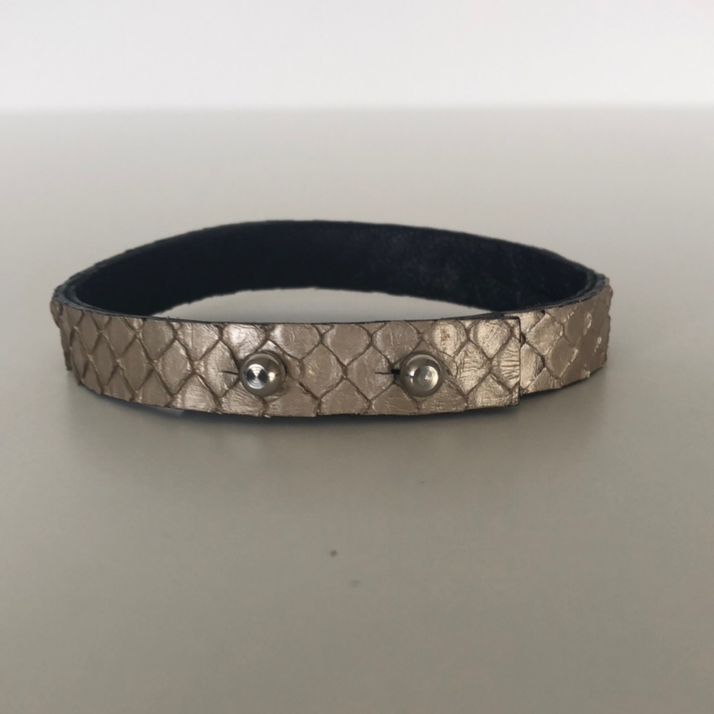 Snakeskin Python Leather Wrap Bracelet